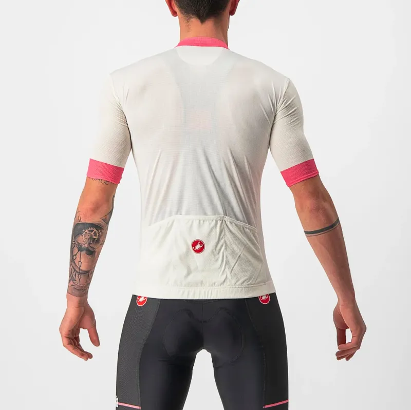 Castelli Giro d'Italia Fuori Short Sleeve Jersey in Bianco-1